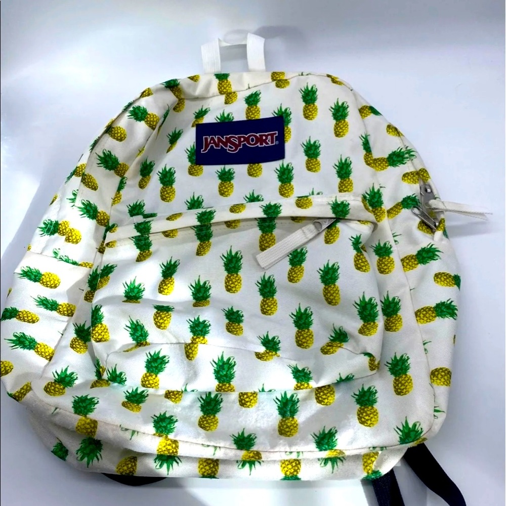 JanSport SuperBreak School Backpack -PINEAPPLE MULTI TROPIC GOLD